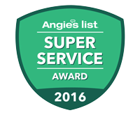 ANGIE'S LIST 2013 & 2016 SUPER SERVICE AWARD